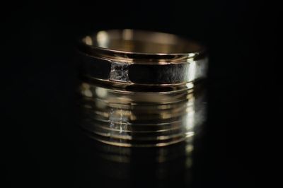 Mens Wedding Band 14kt YG 7gr Size 8.5 0.11cttw Natural RN00228