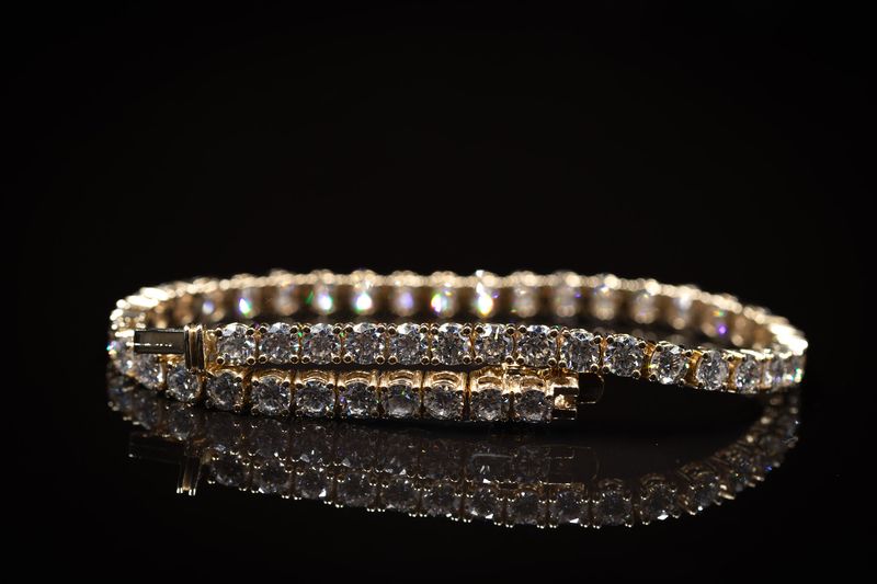 Diamond Tennis Bracelet 14kt YG 6.6gr 7" 3.00cttw LAB VS+ BR000414