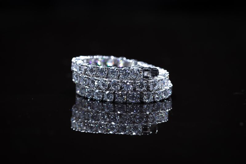 Diamond Tennis Bracelet 14kt WG 8.62gr 7" 5.00cttw LAB VS+ BR000412