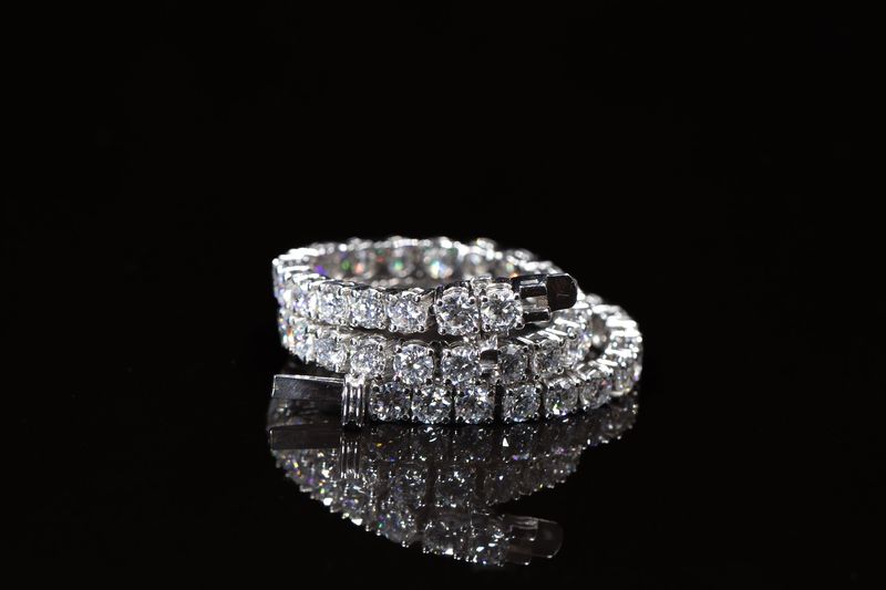 Diamond Tennis Bracelet 14kt WG 6.71gr 7" 3.01cttw LAB VS+ BR000413