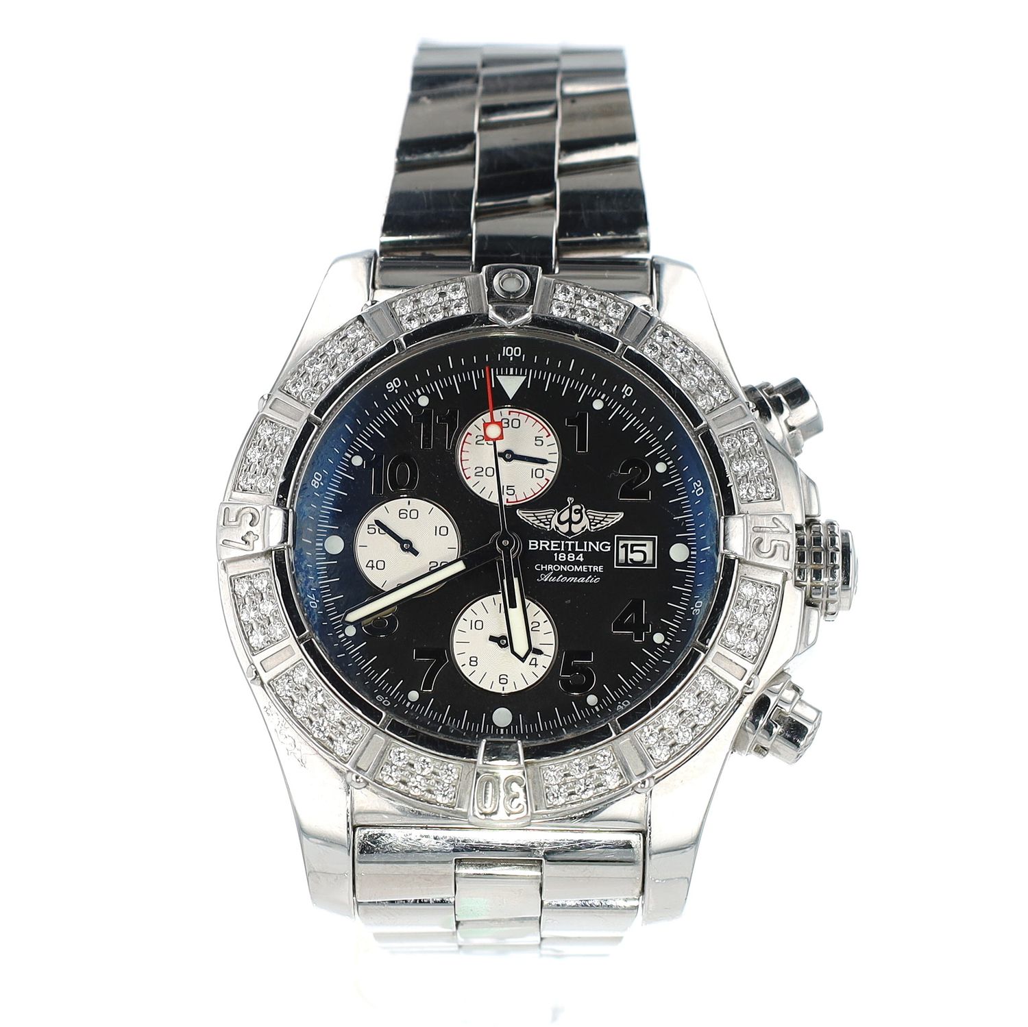 Breitling Super Avenger Factory Dial 48mm Diamond  ser:252XXXX ref:A13370 WA00185C