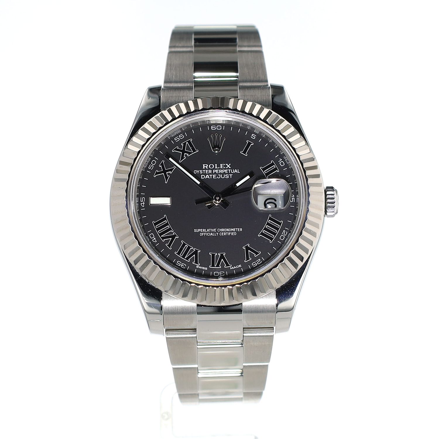 Rolex Datejust 41mm Ghost Dial Roman Numerals SS Oyster Bracelet Model:116334 WA00188
