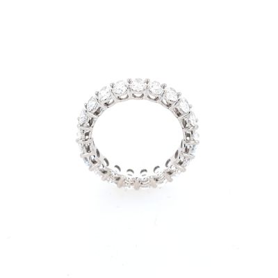 Oval Eternity Ring 14kt WG 2.7gr LAB 3.47cttw Size 6 RN00244