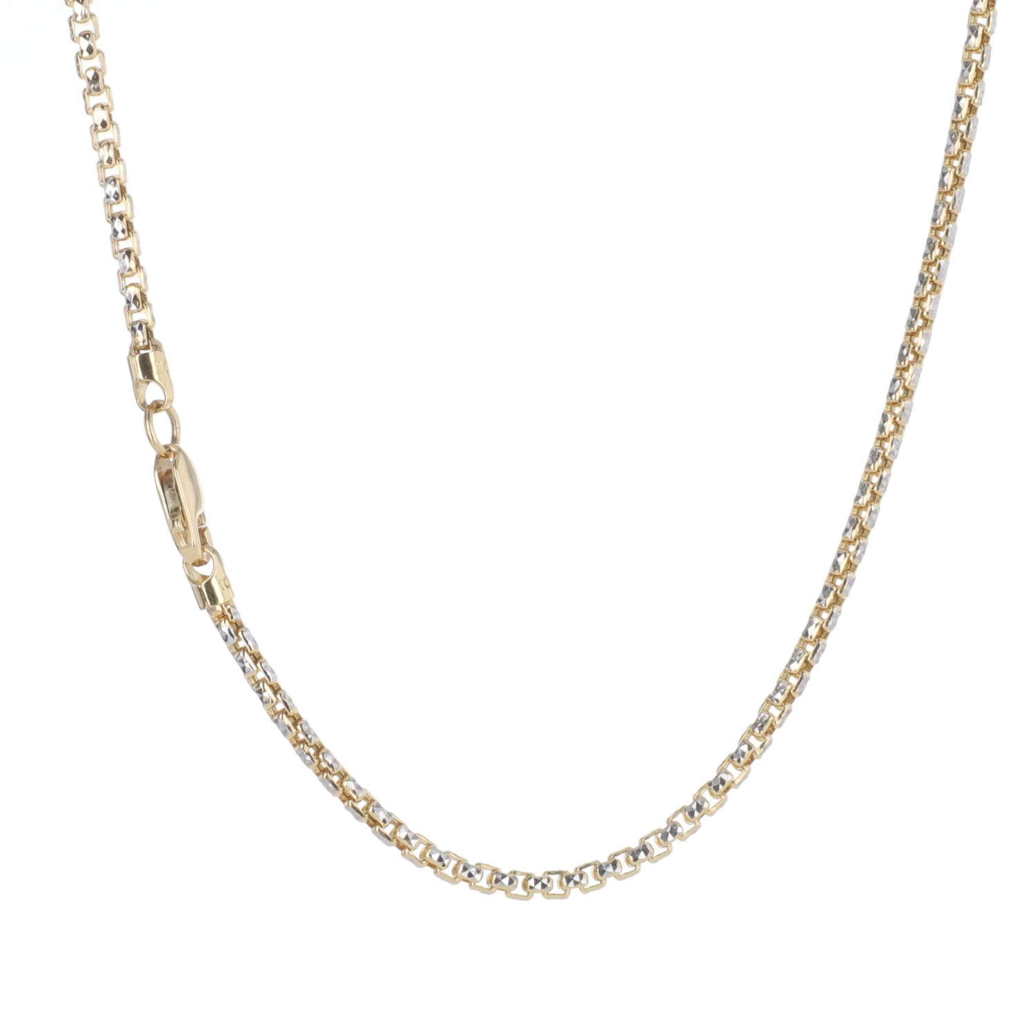 Diamond Cut Round Box Chain 10kt YG 4.16gr 20" CH000577