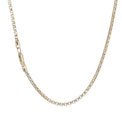 Diamond Cut Round Box Chain 10kt YG 4.16gr 20" CH000577