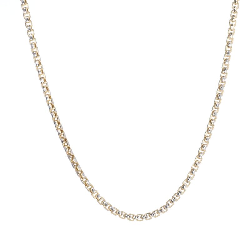 Diamond Cut Round Box Chain 10kt YG 4.16gr 20" CH000577