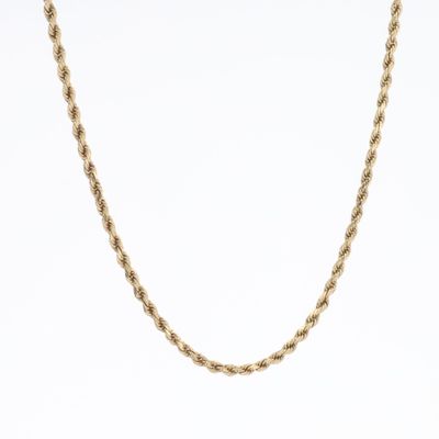 Rope Chain 10kt YG 7.34gr 2mm 22" CH000576