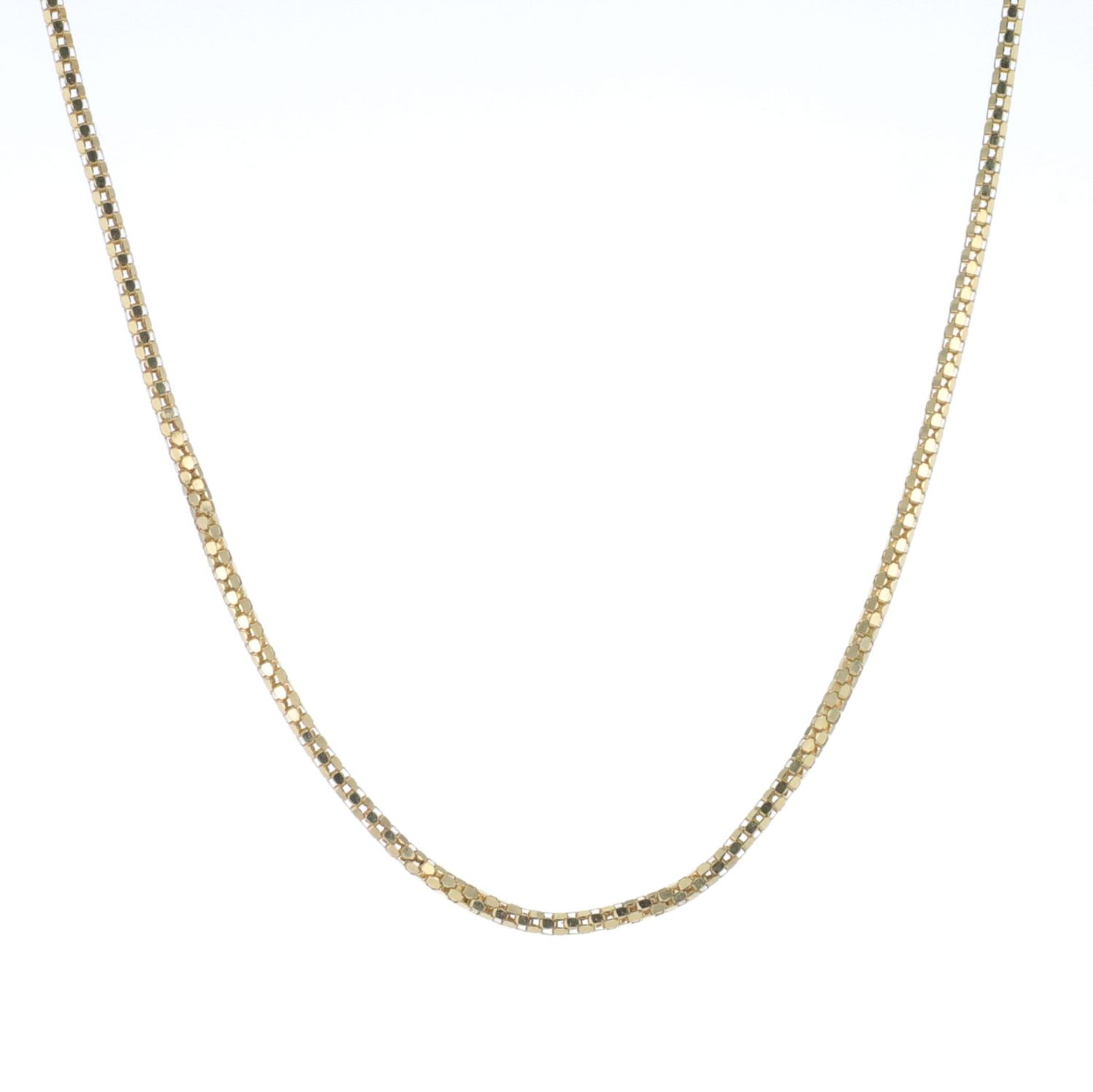 Diamond Cut Round Box Chain 10kt YG 4.20gr 22" CH000578