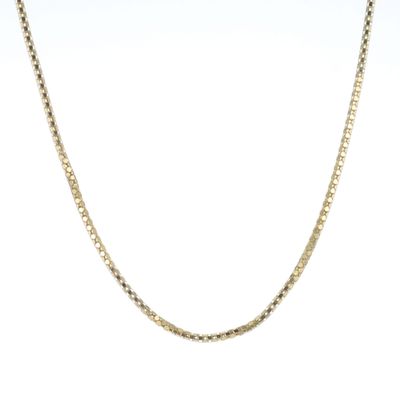 Diamond Cut Round Box Chain 10kt YG 4.20gr 22" CH000578