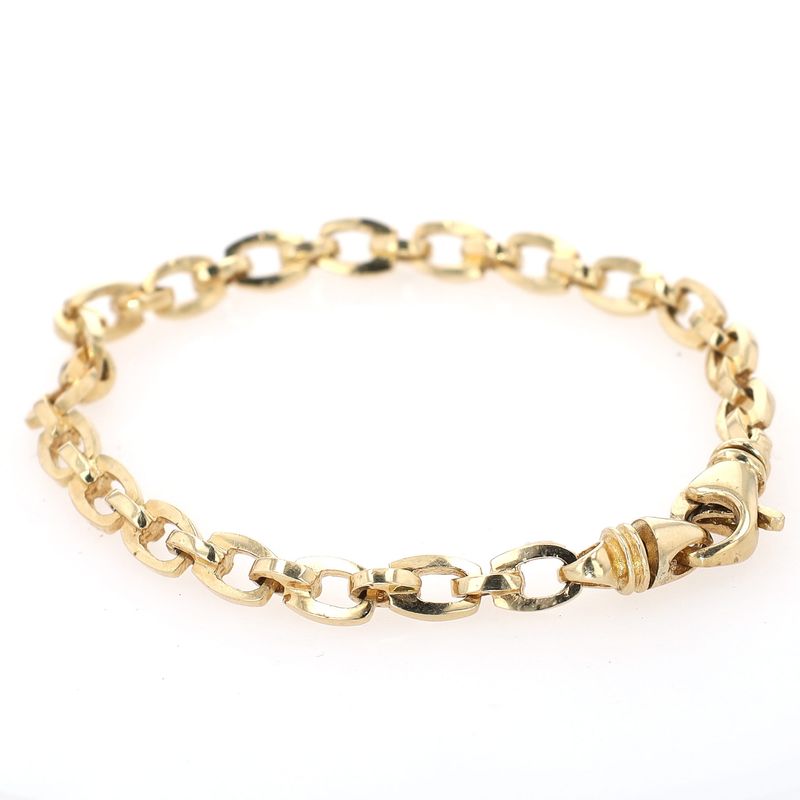 Solid Curb Bracelet 10kt YG 21.2gr BR000427