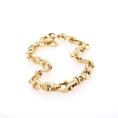 Solid Curb Bracelet 10kt YG 21.2gr BR000427