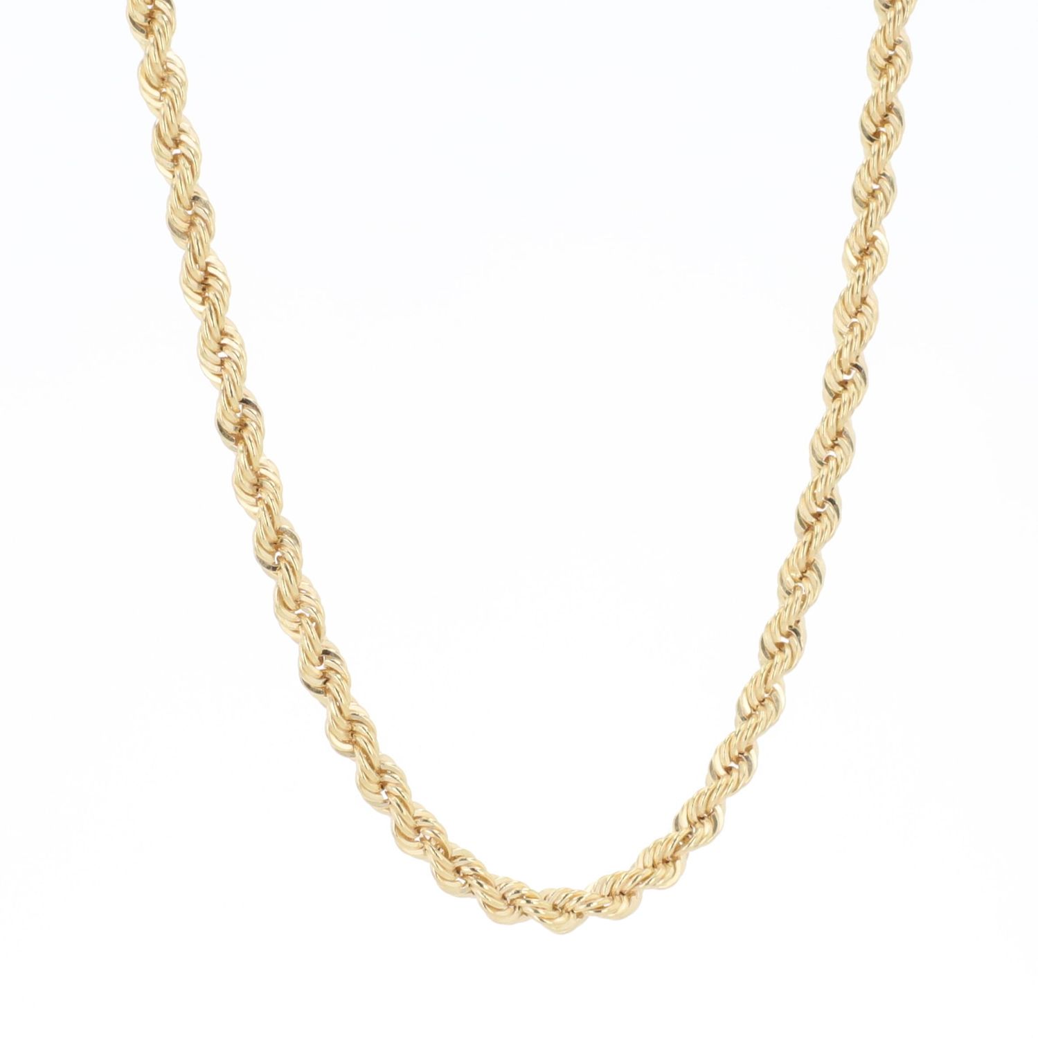 Semi Solid Rope Chain 10kt YG 7.2gr 3.2mm 26" CH000584