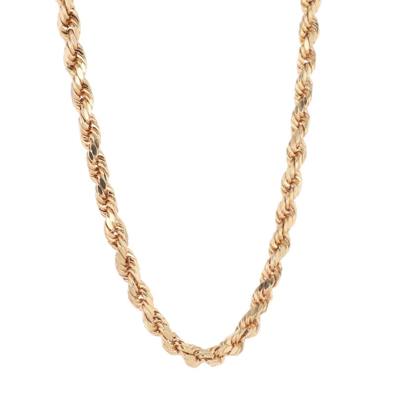 Semi Solid Rope Chain 10Kt YG 11.4gr 3.5mm 26" CH000585