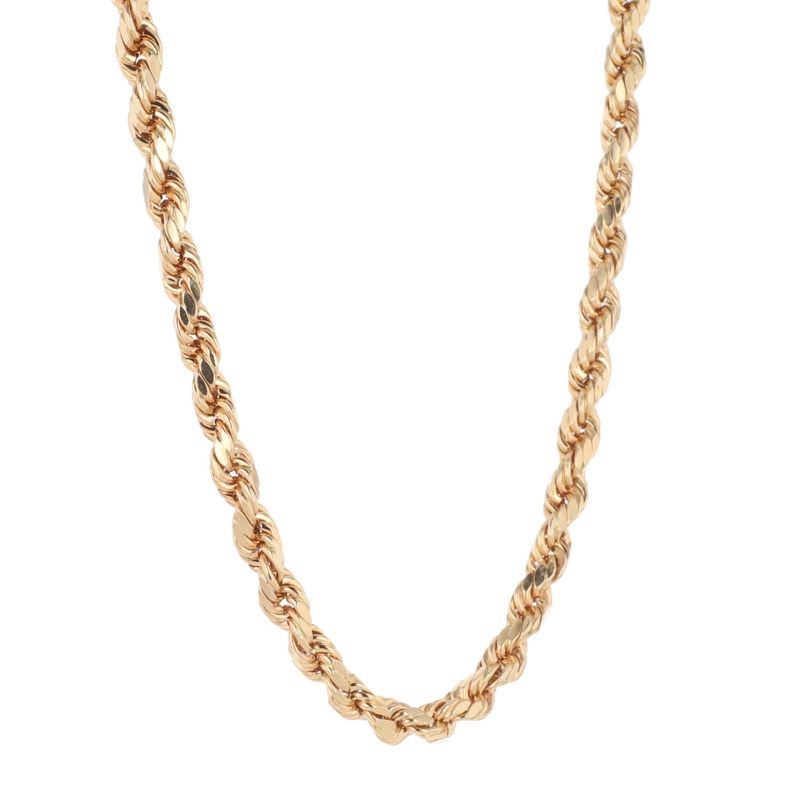 Semi Solid Rope Chain 10Kt YG 11.4gr 3.5mm 26" CH000585