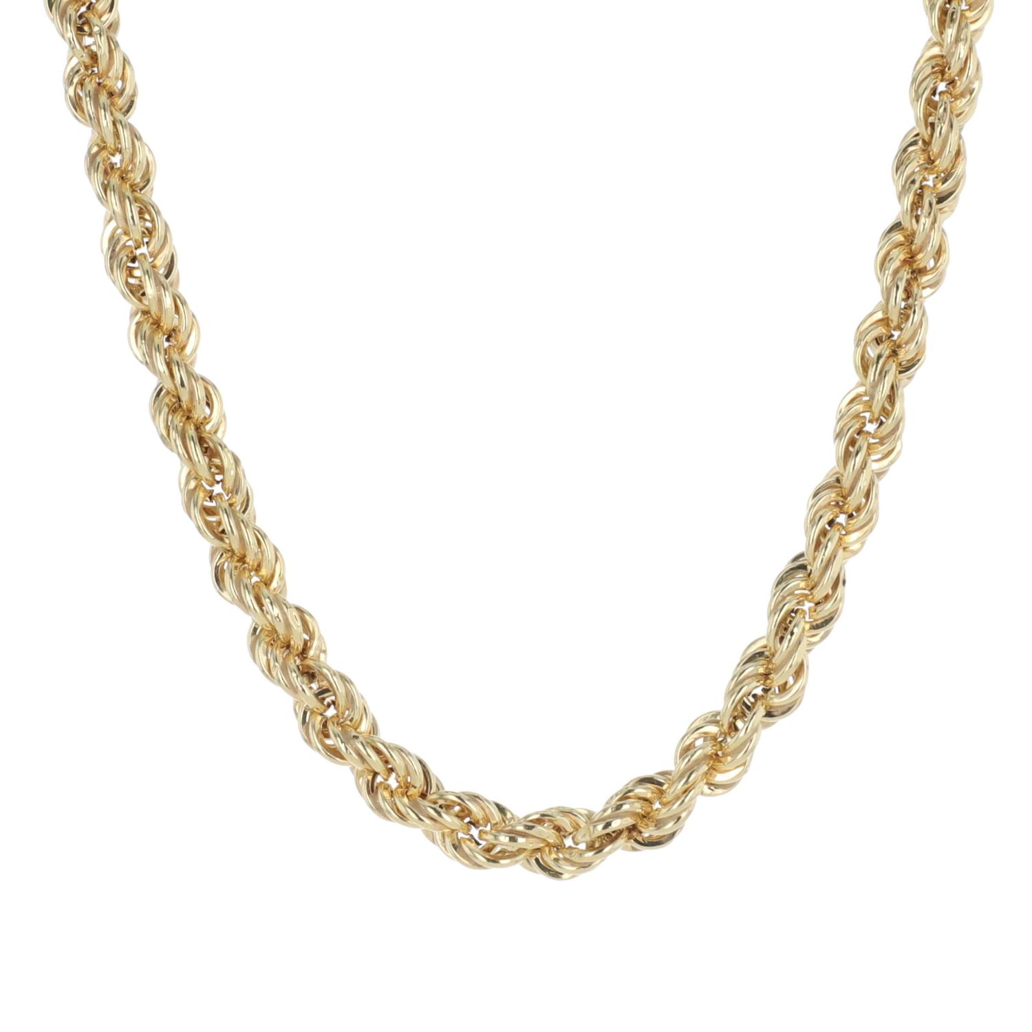 Semi Solid Rope Chain 10kt YG 11.4gr 5mm 26" CH000583