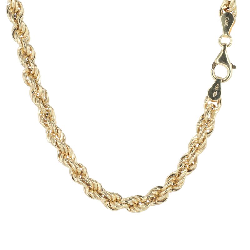 Semi Solid Rope Chain 10kt YG 11.4gr 5mm 26" CH000583