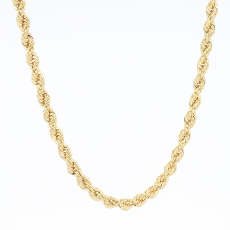 Semi Solid Rope Chain 10kt YG 8.2gr 3.8mm 22" CH000586