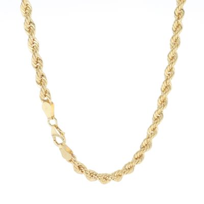 Semi Solid Rope Chain 10kt YG 8.2gr 3.8mm 22" CH000586
