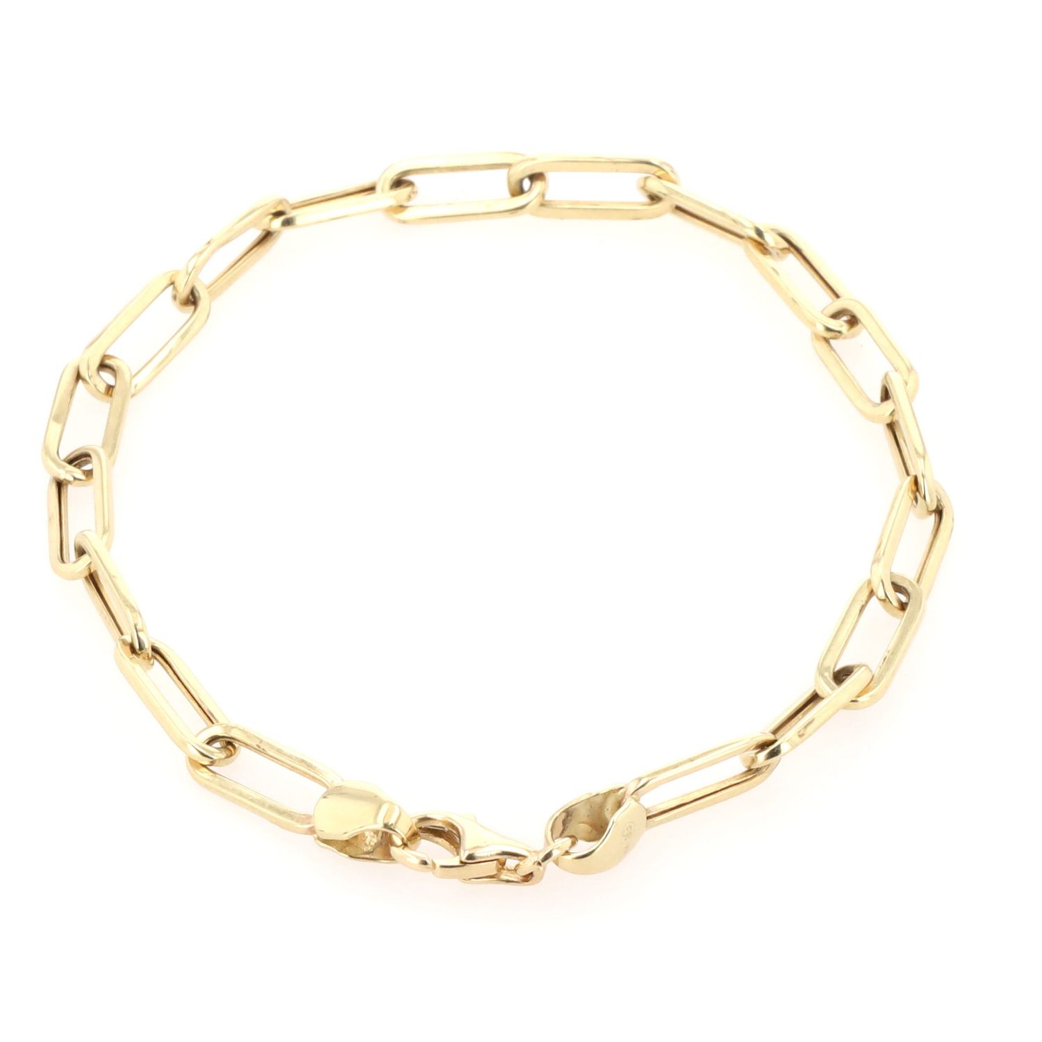 Paper clip bracelet 10kt YG 2.5gr 7" BR000428