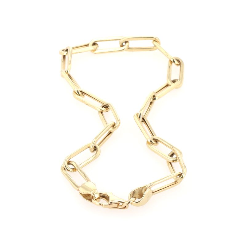 Paper clip bracelet 10kt YG 2.5gr 7" BR000428