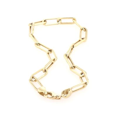 Paper clip bracelet 10kt YG 2.5gr 7" BR000428