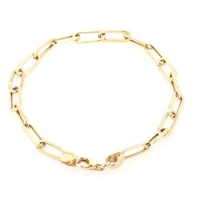 Paper Clip Bracelet 10kt YG 2.6gr 7" BR000429