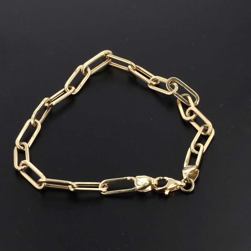 Paper Clip Bracelet 10kt YG 2.6gr 7" BR000429
