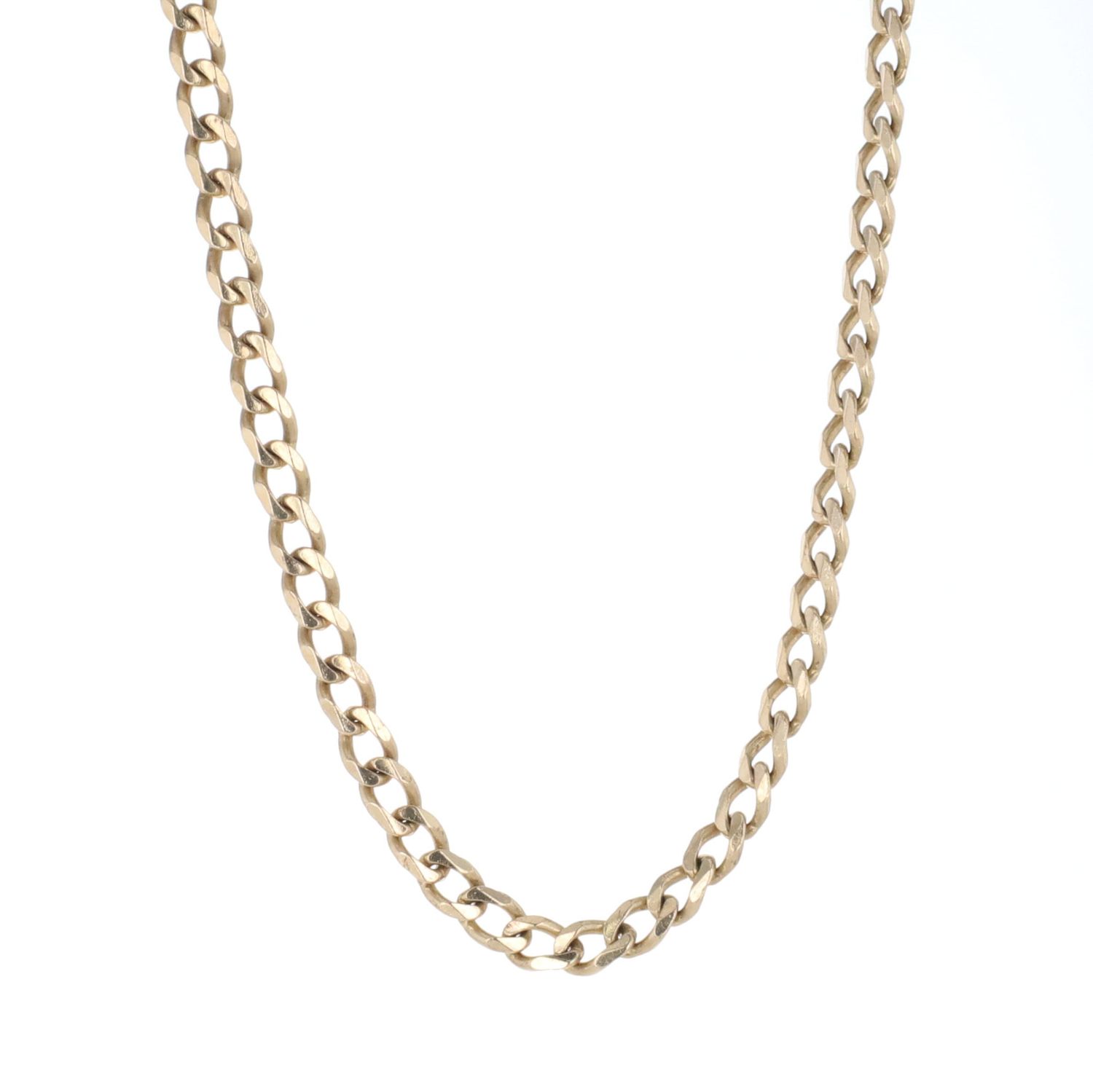 Curb Link Chain 10kt YG 31.1gr 4.9mm 26" CH000589