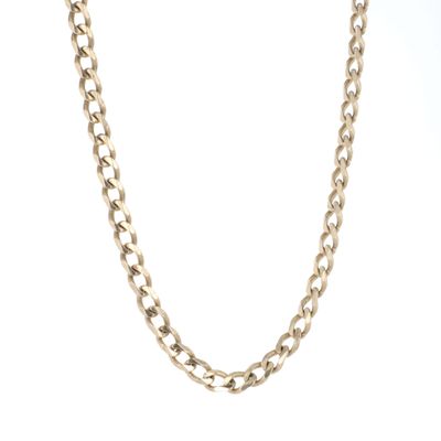 Curb Link Chain 10kt YG 31.1gr 4.9mm 26" CH000589