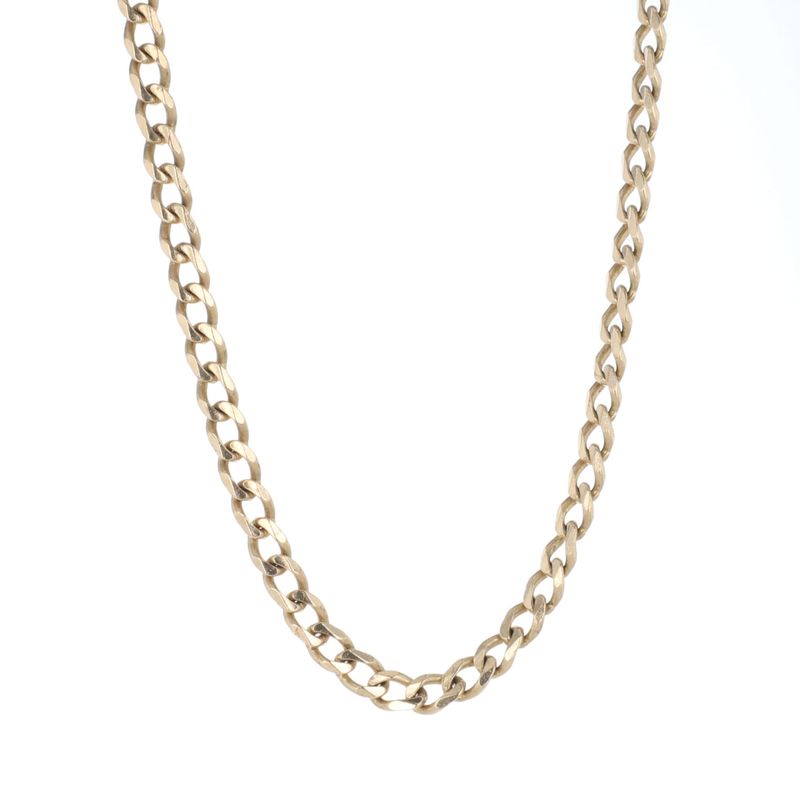 Curb Link Chain 10kt YG 31.1gr 4.9mm 26" CH000589