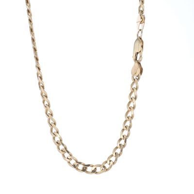 Curb Link Chain 10kt YG 31.1gr 4.9mm 26" CH000589