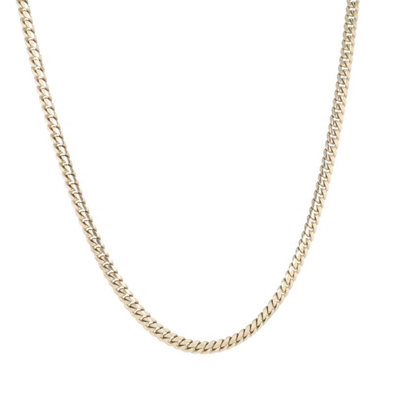 Cuban Link Chain 10kt YG 33.6gr 3.9mm 28" CH000588