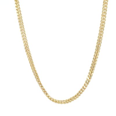 Box Franco Chain Sterling Silver Plated 2.5mm 26" SFC001