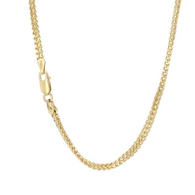 Box Franco Chain Sterling Silver Plated 2.5mm 26" SFC001