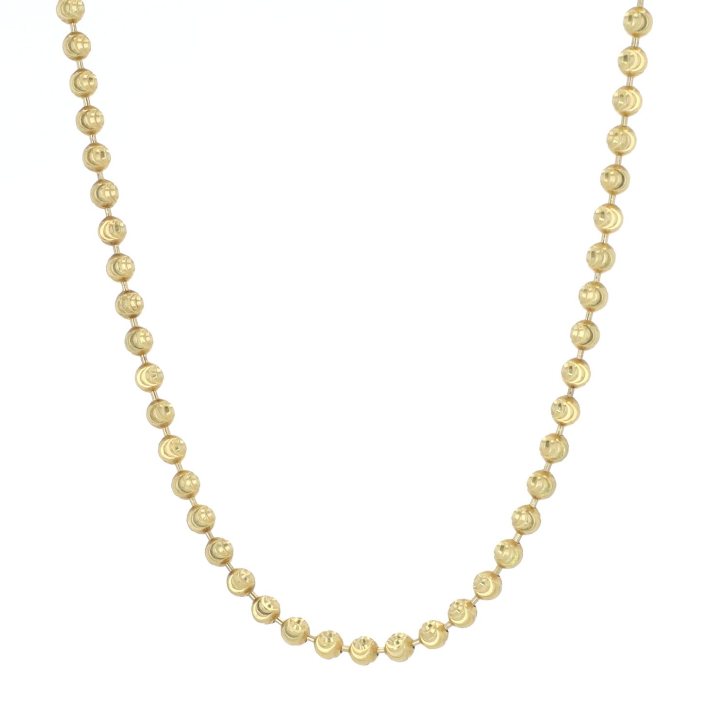 Moon Cut Chain Sterling Silver Plated 14gr 26" SFC003
