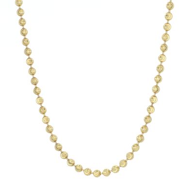 Moon Cut Chain Sterling Silver Plated 14gr 26" SFC003