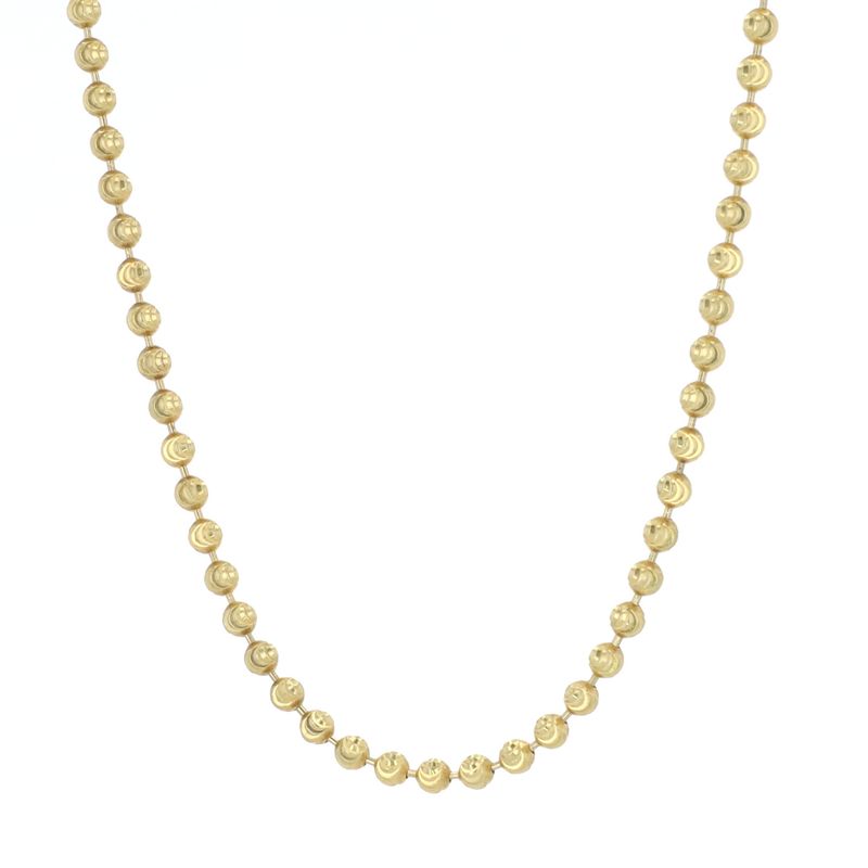 Moon Cut Chain Sterling Silver Plated 14gr 26" SFC003