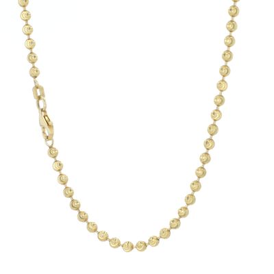 Moon Cut Chain Sterling Silver Plated 14gr 26" SFC003