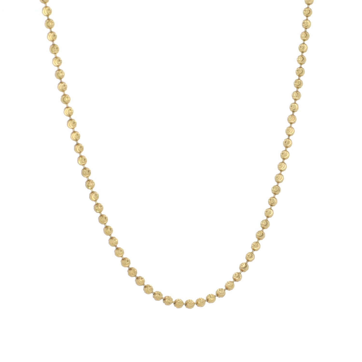 Moon Cut Chain Sterling Silver 2mm 26" SFC002