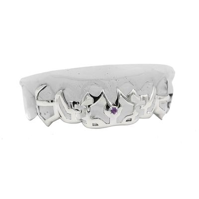 6 Pack Amethyst Medallion Grillz