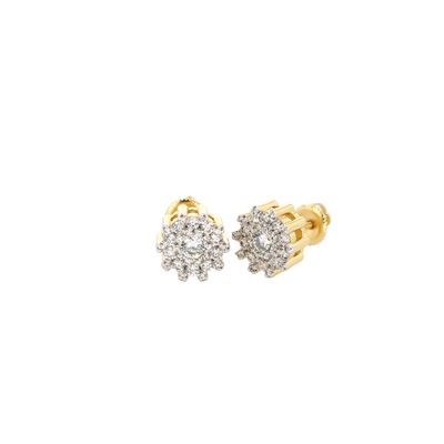 Large Cluster Studs Alloy CZ SFE0045