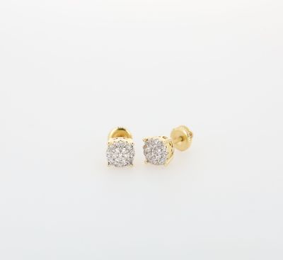 4 Prong Cluster Studs Alloy CZ SFE0046