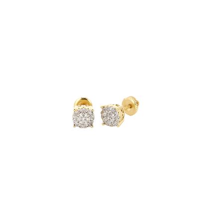 4 Prong Cluster Studs Alloy CZ SFE0046