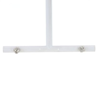 Diamond Baguette Clover Studs 10kt WG Natural 0.25ct ER00220