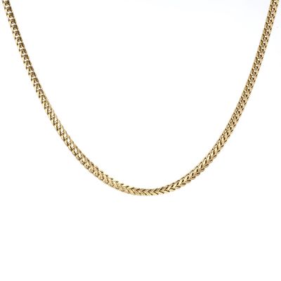 Solid  Franco Chain 10kt YG 33.8gr 3.1mm 24" CH000605