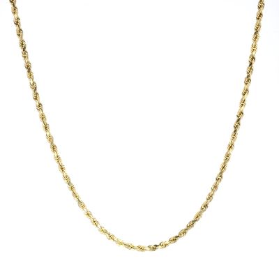 Solid Rope Chain 10kt YG 17.9gr 3.1mm 20" CH000606