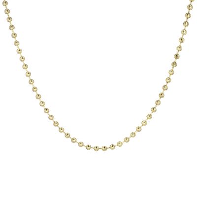 Bead Chain Yellow Plated Alloy 24" 2.5mm SFC005