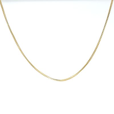 Franco Chain Sterling Silver Yellow Plated 23" 1.4mm SFC008