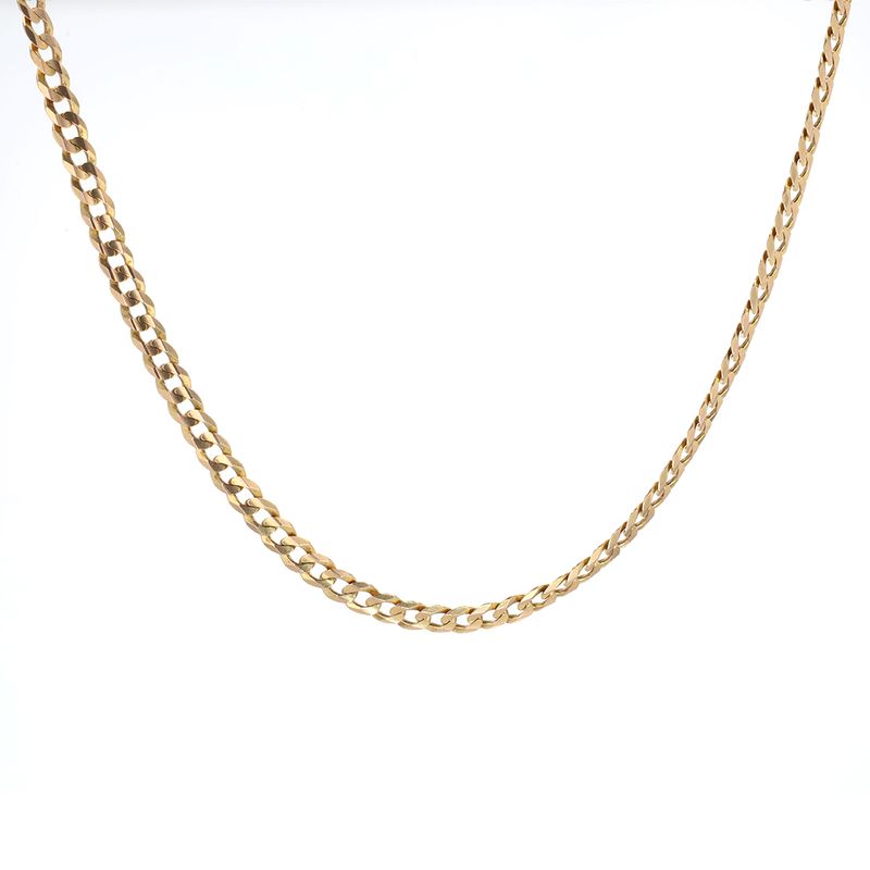 Curb Link Chain 10kt YG 18.5gr 4.8mm 24" CH000608