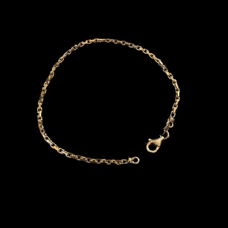Fancy Cable Bracelet 18kt YG 4.55gr 7.5" 2.2mm BR000433
